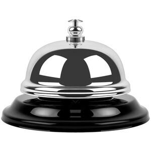 Bell for Desk – Loud & Clear Call Bell with Matte Anti-Rust Steel, Silver
